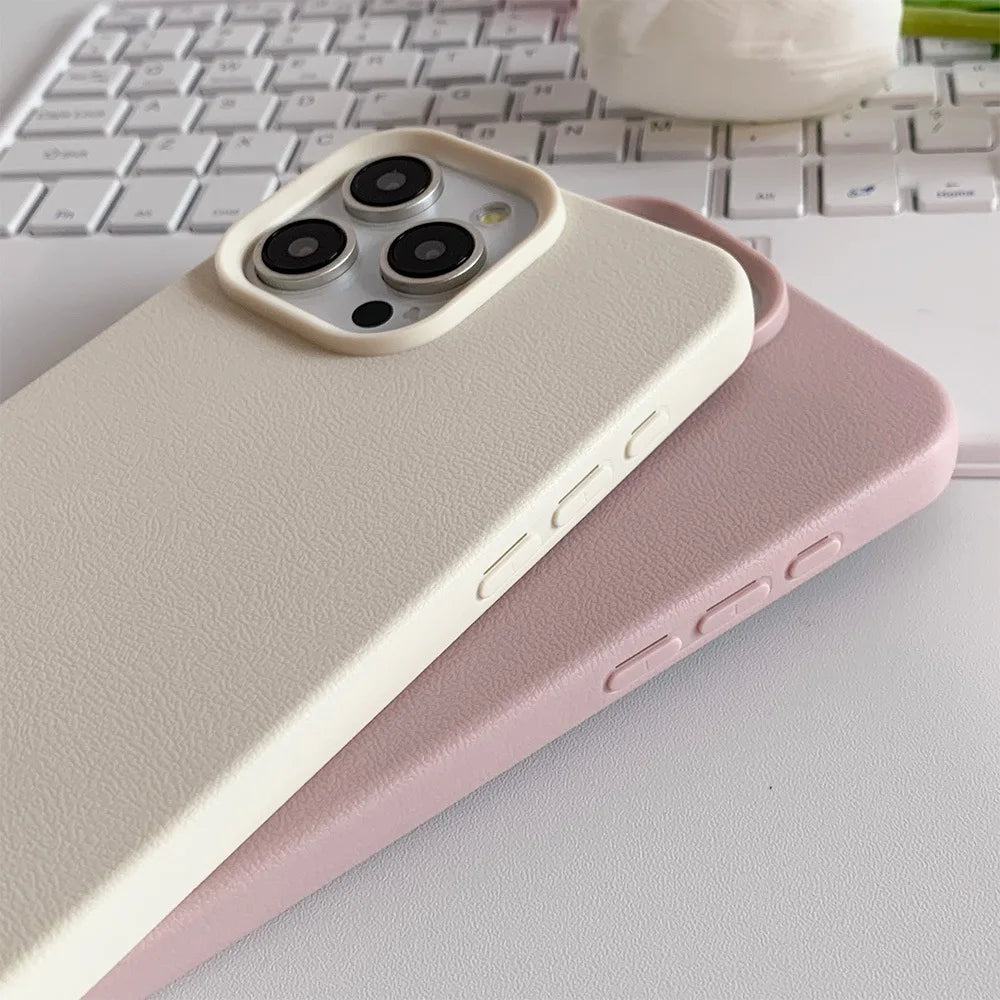 Leather Phone Case For iPhone 11 to 17 Pro Max – Shockproof Soft TPU | Anti-Scratch