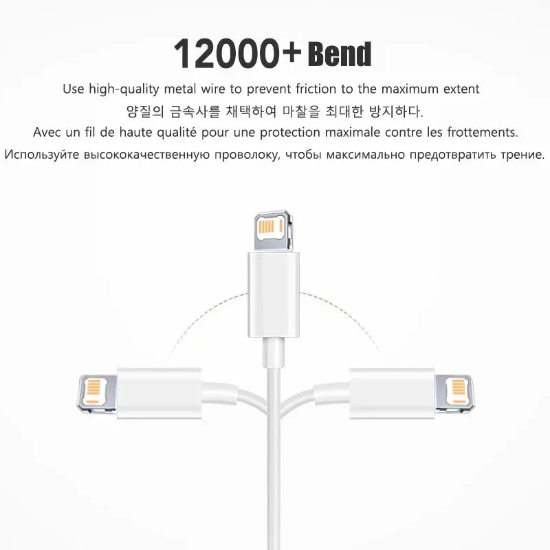 USB-C To Lightning Cable – 20W PD Fast Charging | Data Sync For iPhone And iPad