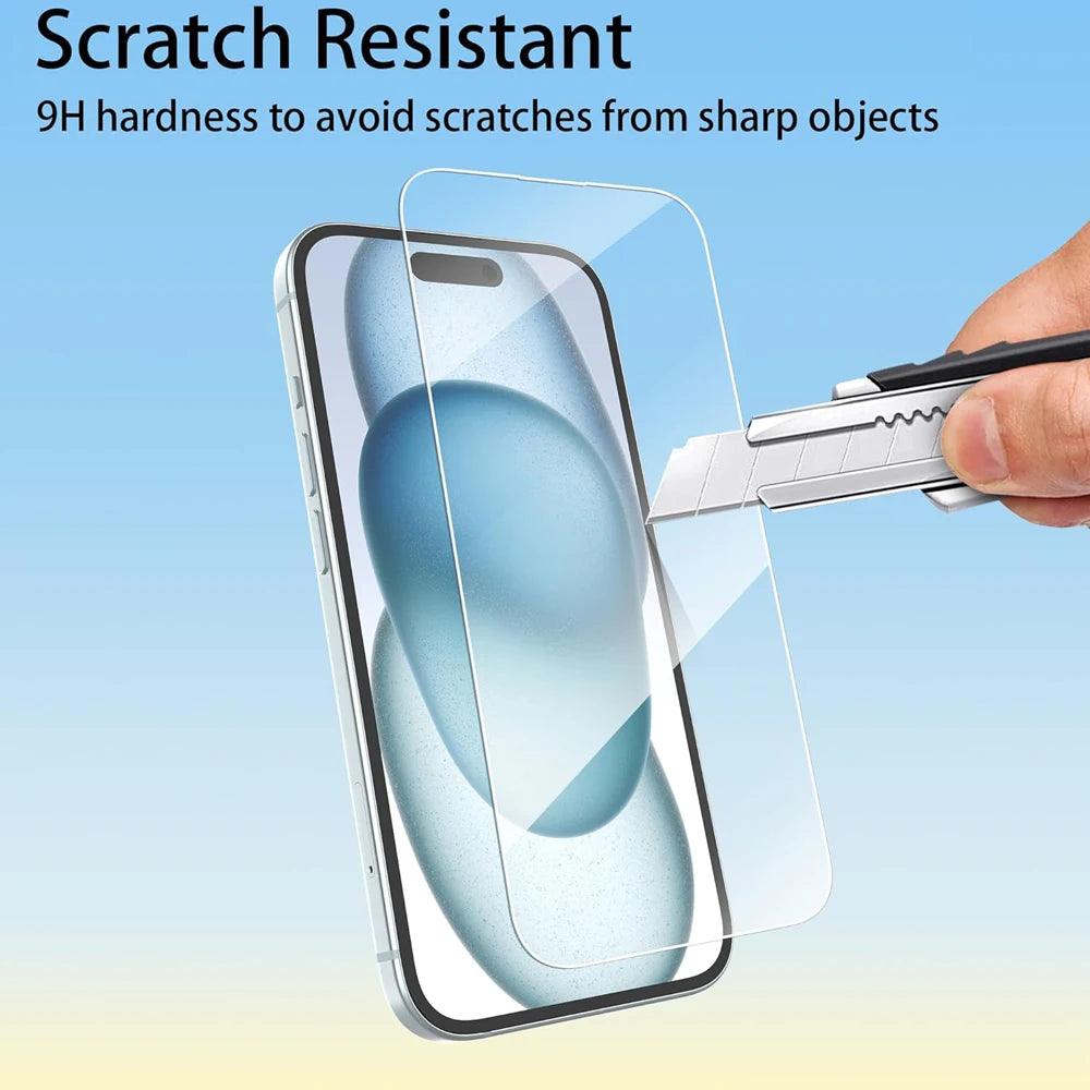 Clear Screen Protector – Tempered Glass | For iPhone 11 Pro Max Through 15 Pro Max