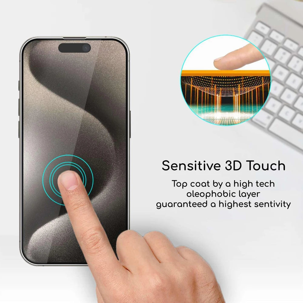 Clear Screen Protector – Tempered Glass | For iPhone 11 Pro Max Through 15 Pro Max