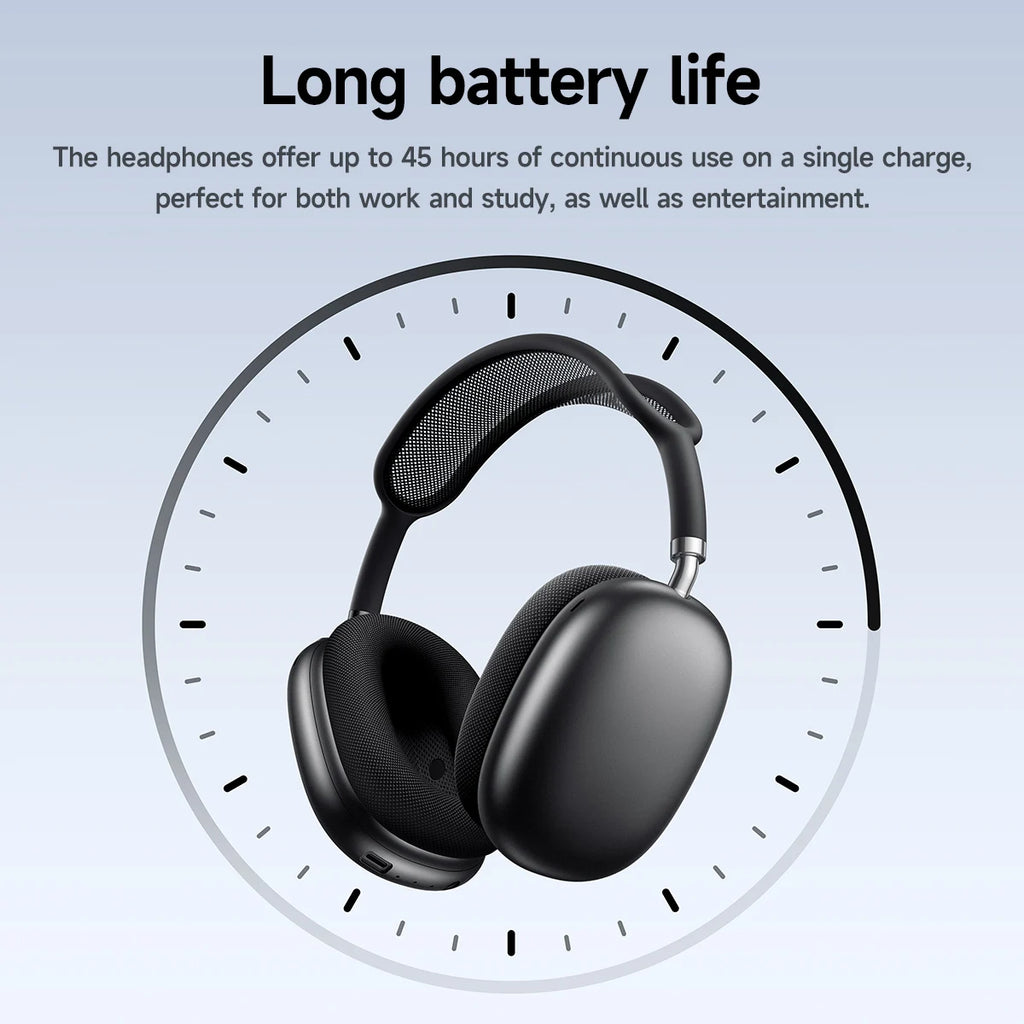 HOCO Over-Ear Headphones – Bluetooth 5.4 Wireless Stereo With Fabric Eartips | 45-Hour Battery With Microphone