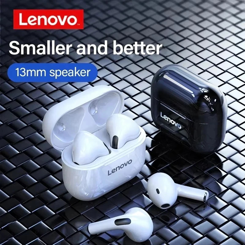 Lenovo LP40 Bluetooth Earphones – Active Noise Cancellation | 35 Hours Total Battery