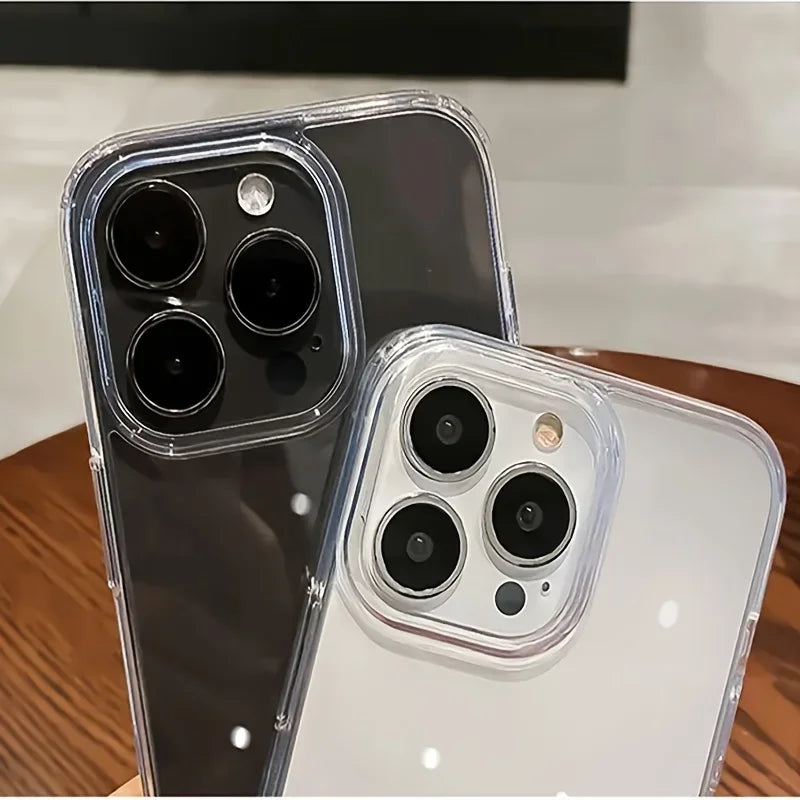 Ultra Thin Clear Acrylic Phone Case For iPhone 11 Pro Max To 17 Series – Shockproof | Anti-Fingerprint