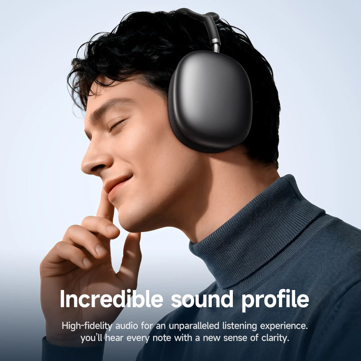 HOCO Over-Ear Headphones – Bluetooth 5.4 Wireless Stereo With Fabric Eartips | 45-Hour Battery With Microphone