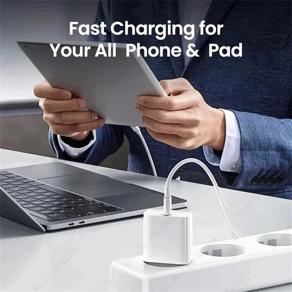 USB-C PD Charger – 40W Fast Charging | Portable Travel Power Adapter for iPhone