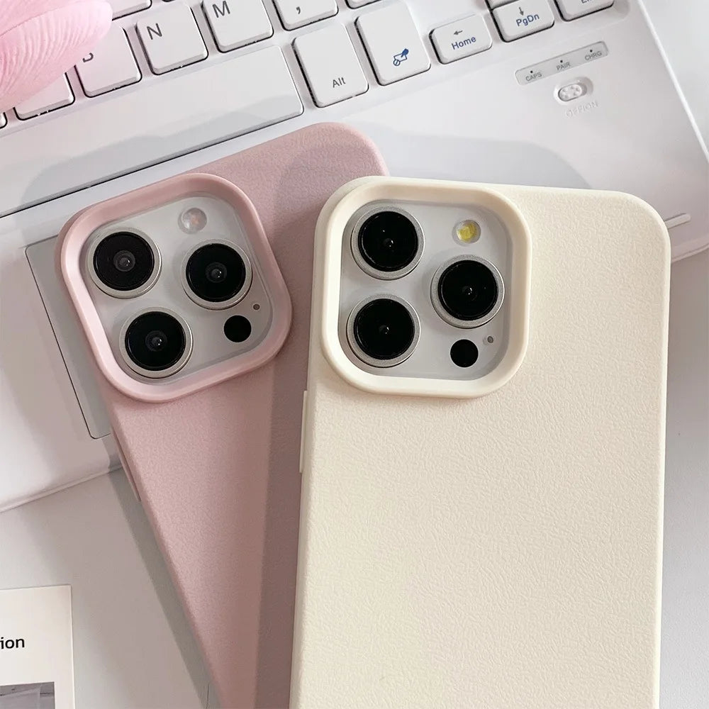 Leather Phone Case For iPhone 11 to 17 Pro Max – Shockproof Soft TPU | Anti-Scratch
