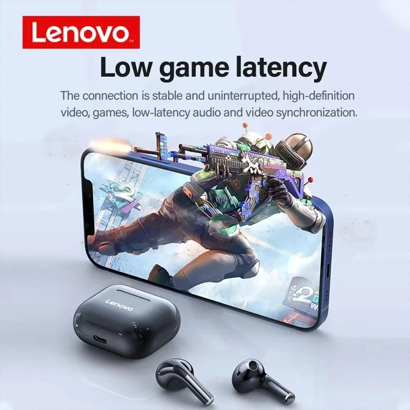 Lenovo LP40 Bluetooth Earphones – Active Noise Cancellation | 35 Hours Total Battery