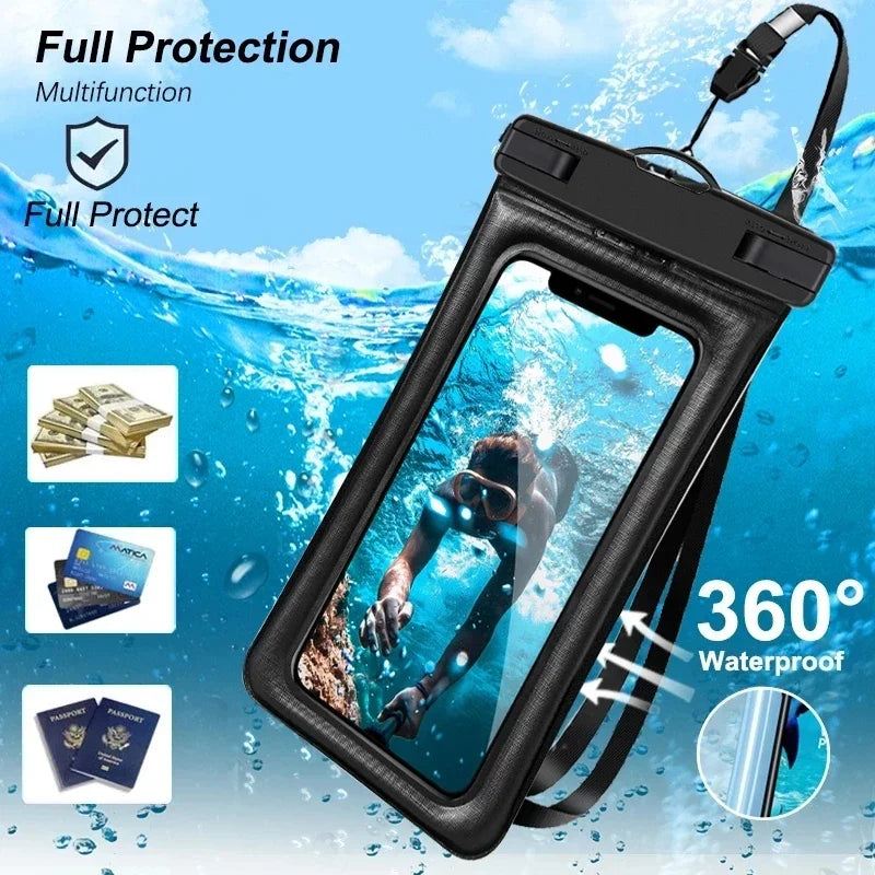 Other Floating Airbag Waterproof Swim Bag Phone Case – Underwater Use | Multi-Device Compatibility