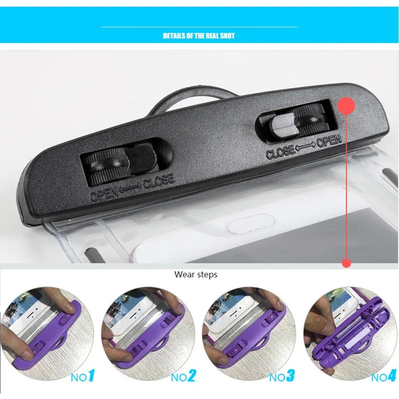 Other Floating Airbag Waterproof Swim Bag Phone Case – Underwater Use | Multi-Device Compatibility