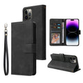 Leather Wallet Phone Case – Flip Card Slot Holder | Compatible With iPhone 8 To 16 Pro Max