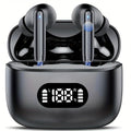 Wireless Earphones With 6 Mic ENC – 40dB Noise Cancelling | Bluetooth 5.3, LED Display