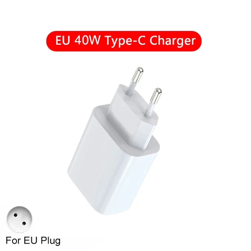 USB-C PD Charger – 40W Fast Charging | Portable Travel Power Adapter for iPhone